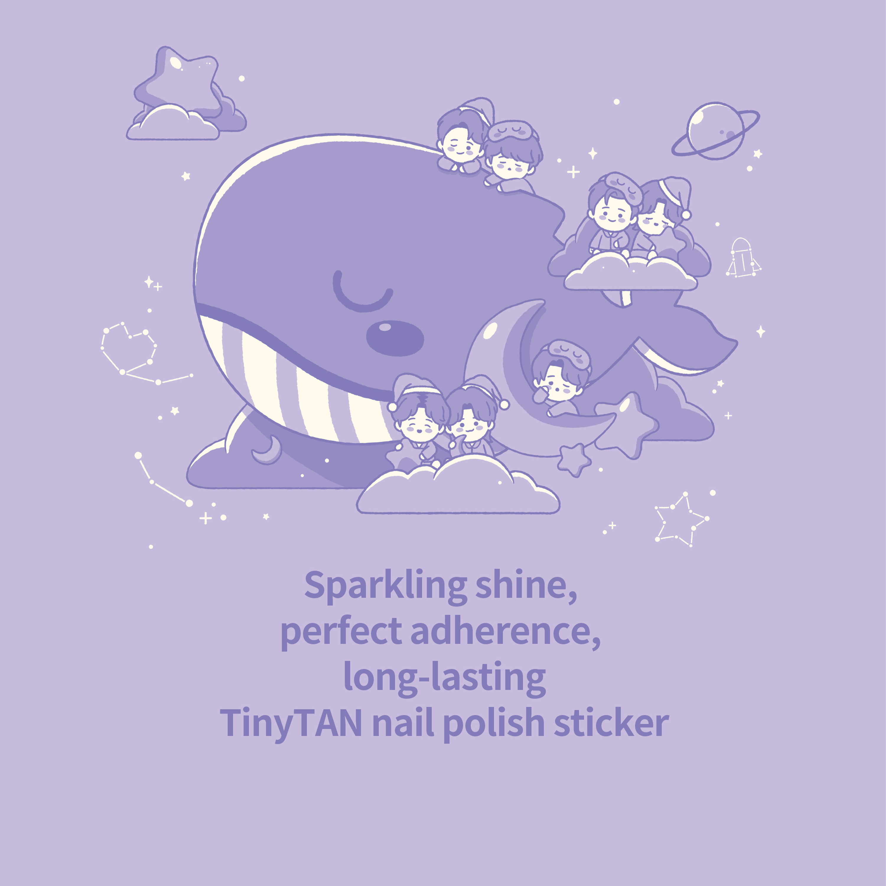 TINYTAN (BTS) - NAIL POLISH STICKER [SWEET DREAMS] - Stardust K-pop Shop