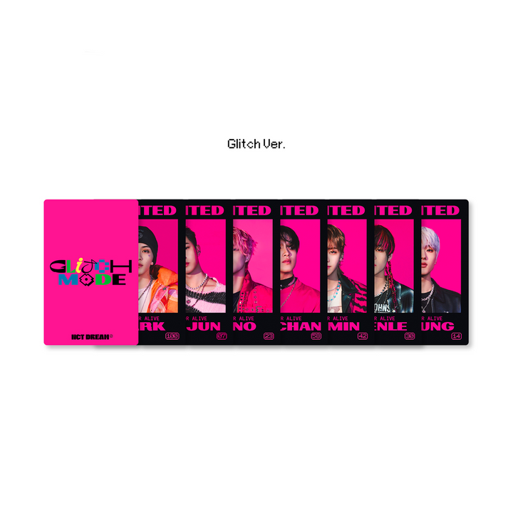 NCT Dream Glitch Mode 2nd Full Album Scratch version, Glitch version lenticular card