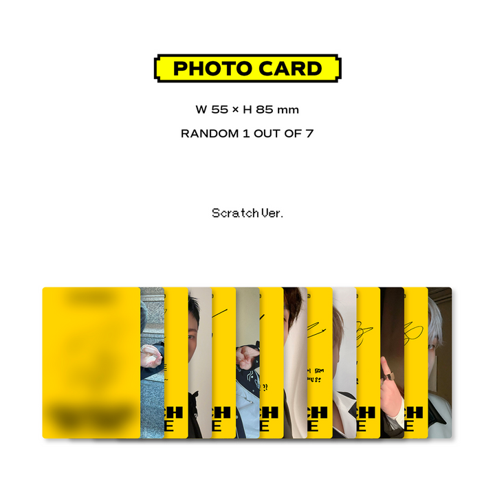 NCT Dream Glitch Mode 2nd Full Album Scratch version, Glitch version photocard