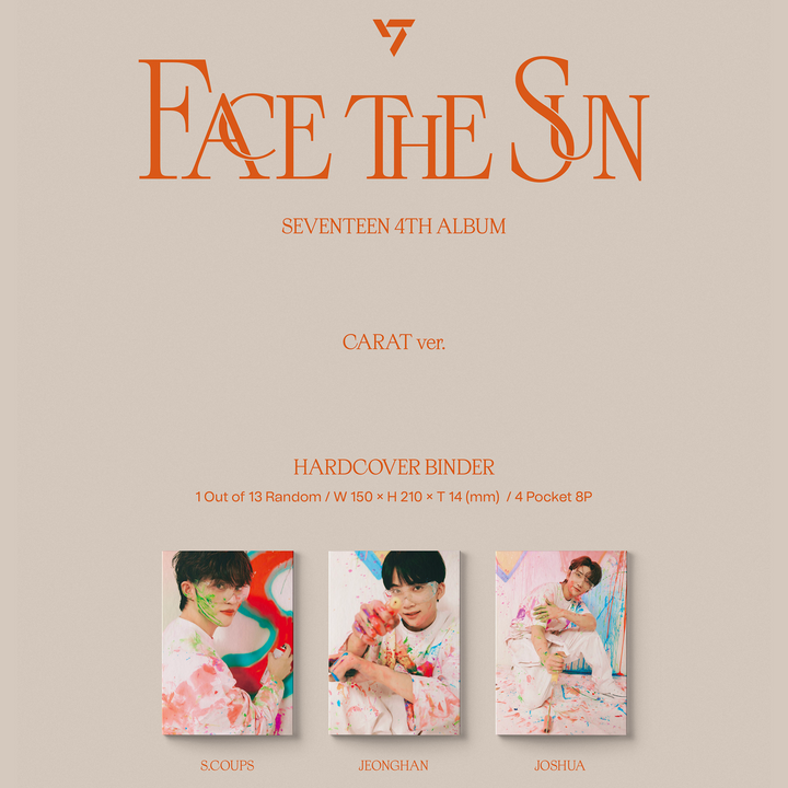 Seventeen Face The Sun 4th Album Carat version hardcover binder