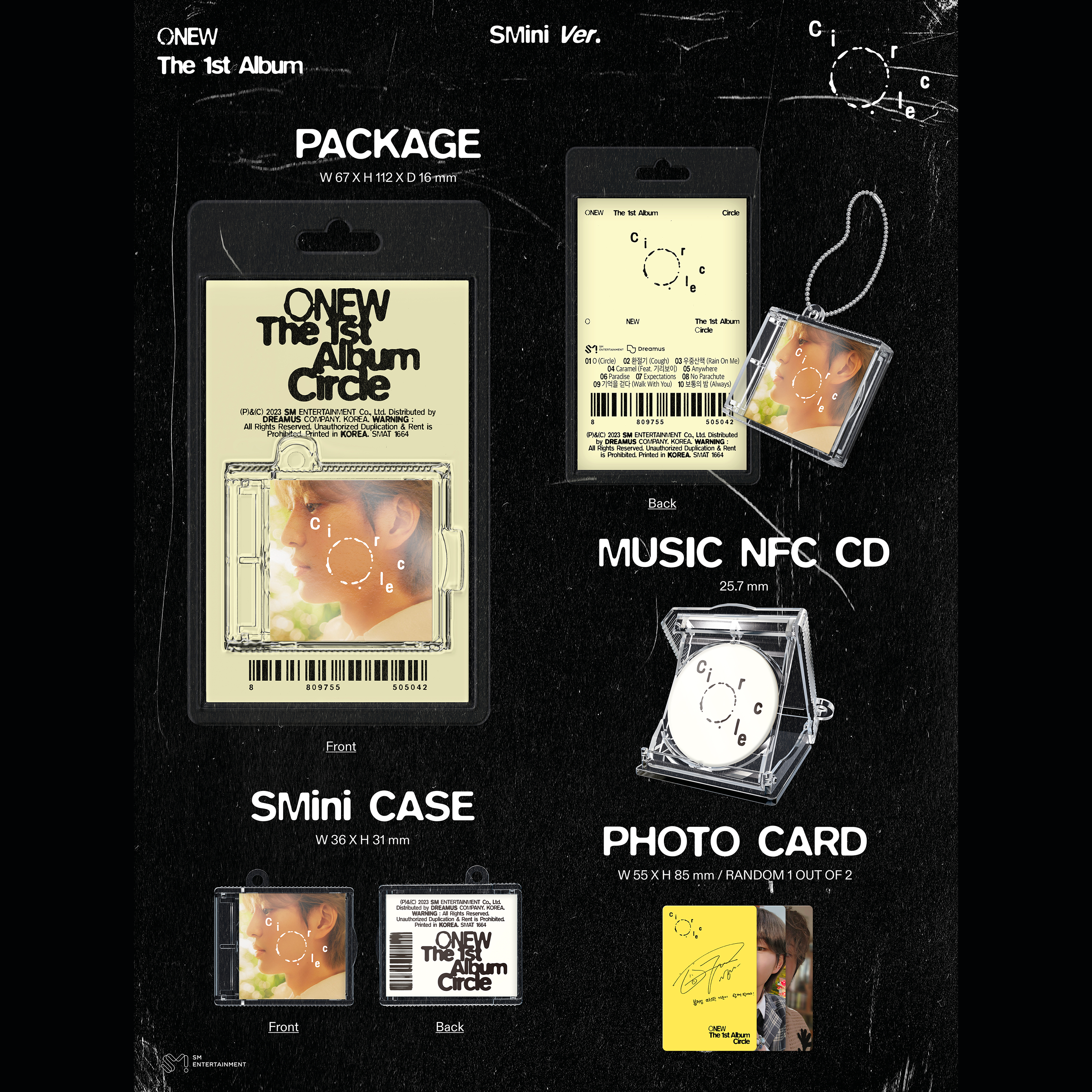 ONEW - CIRCLE [1st Full Album] SMini Ver. - Stardust K-pop Shop