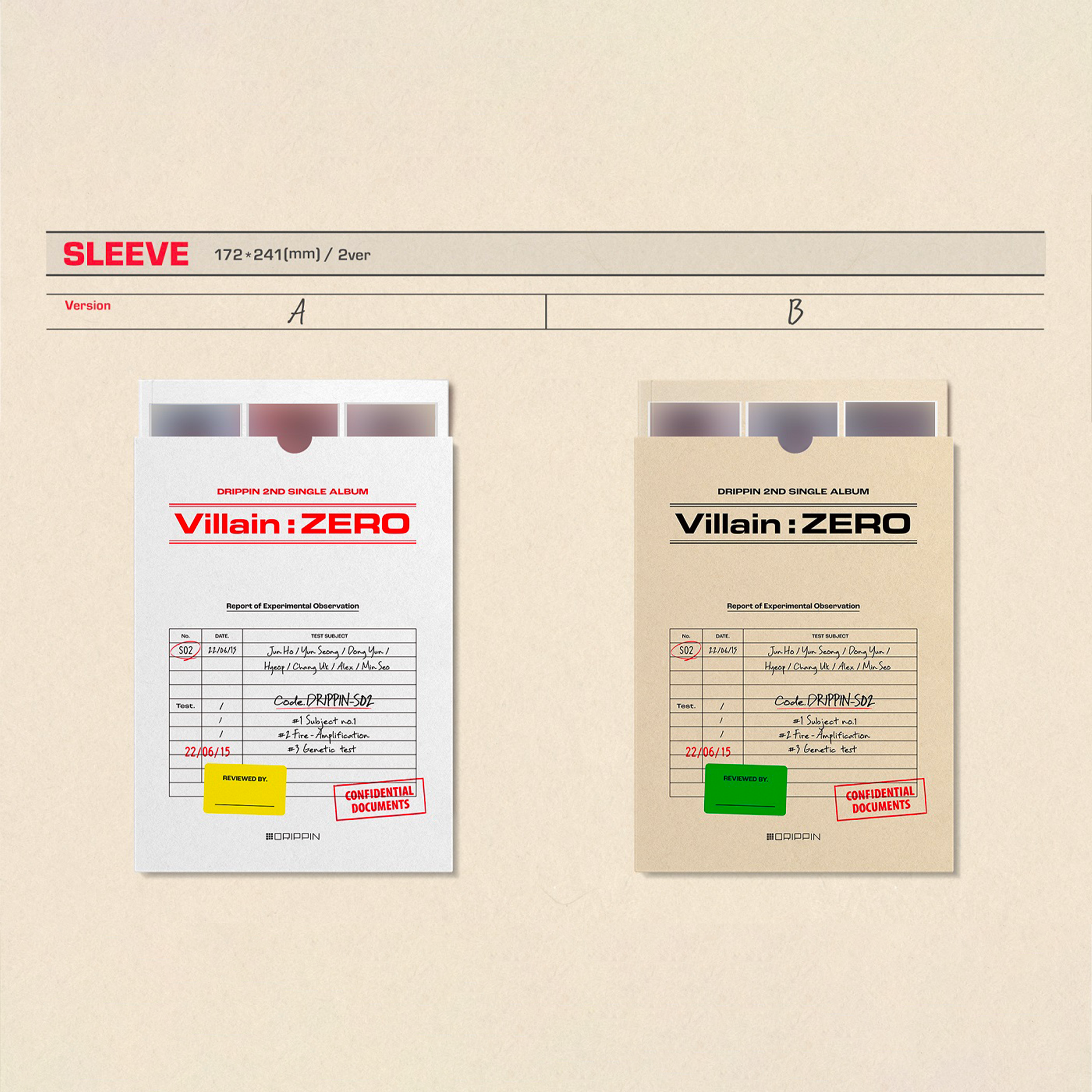 Drippin Villain: Zero 2nd Single A version, B version sleeve