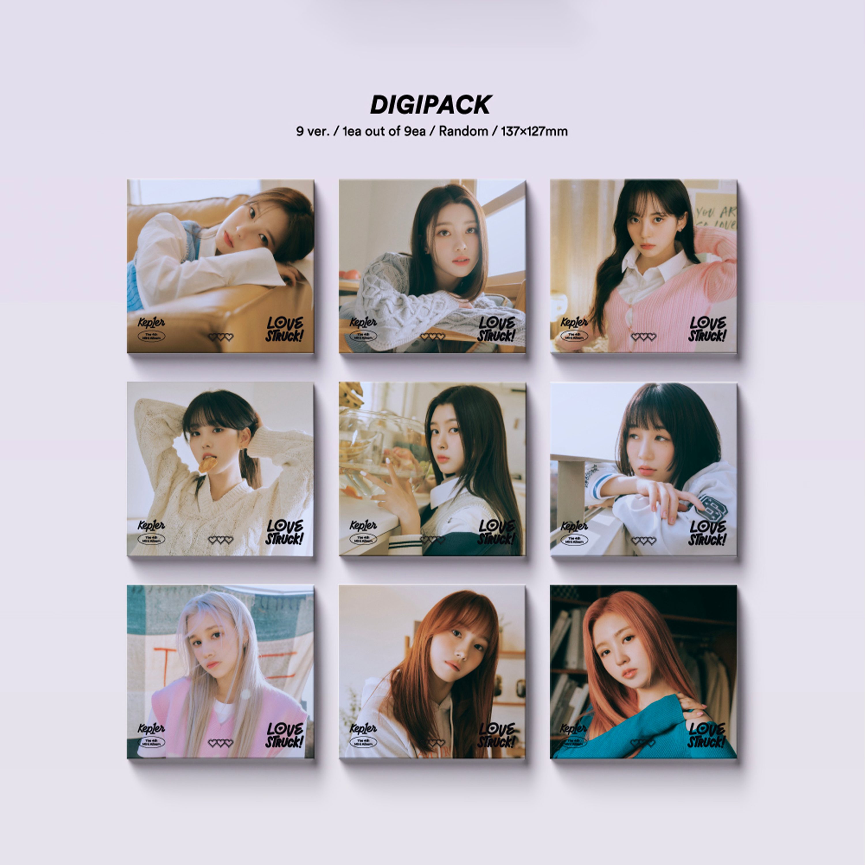 KEP1ER - LOVESTRUCK! [4th Mini Album] Digipack Ver. - Stardust K-pop Shop