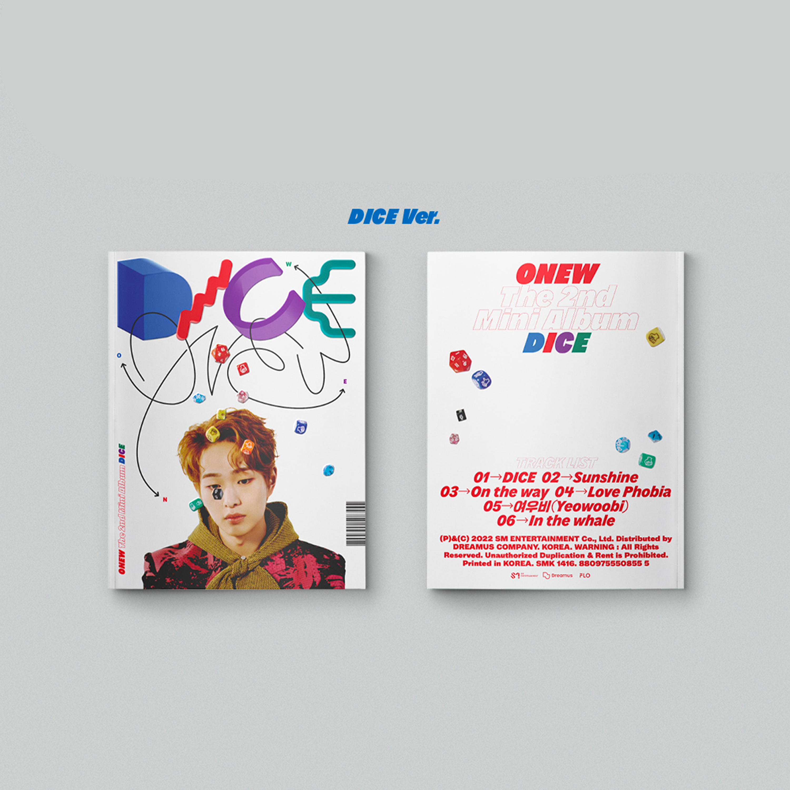 Onew Dice 2nd Mini Album Rolling Version, Dice Version cover