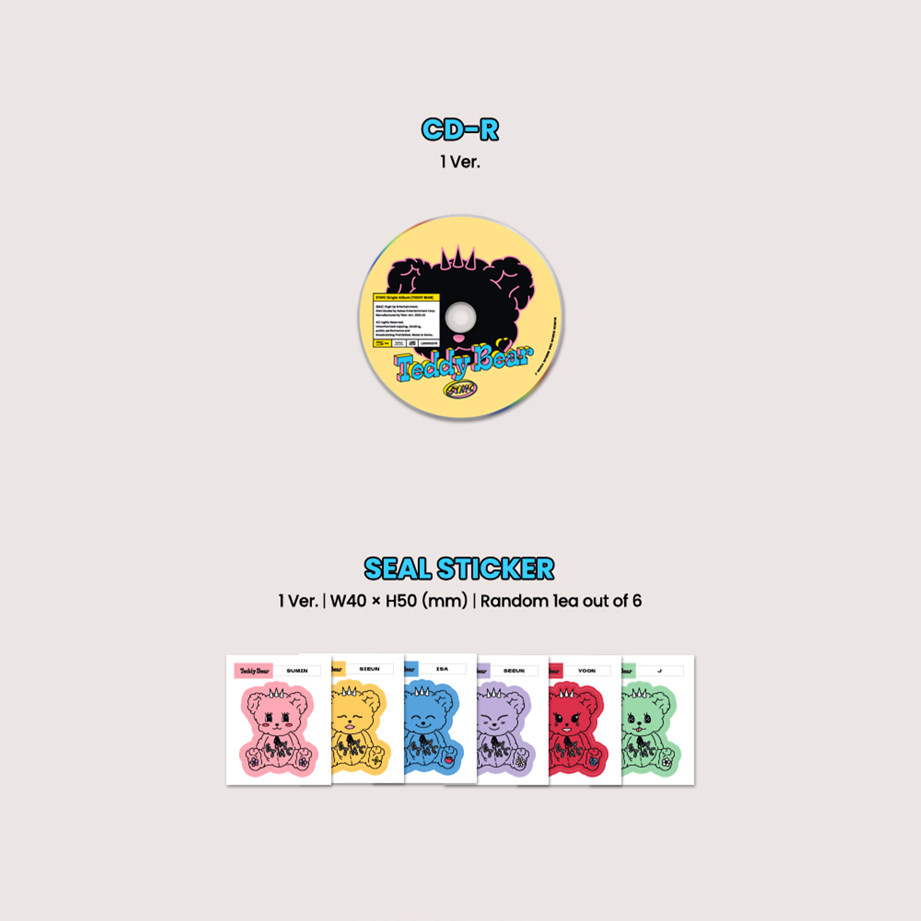 STAYC - TEDDY BEAR [4th Mini Album] Digipack Ver. - Stardust K-pop Shop
