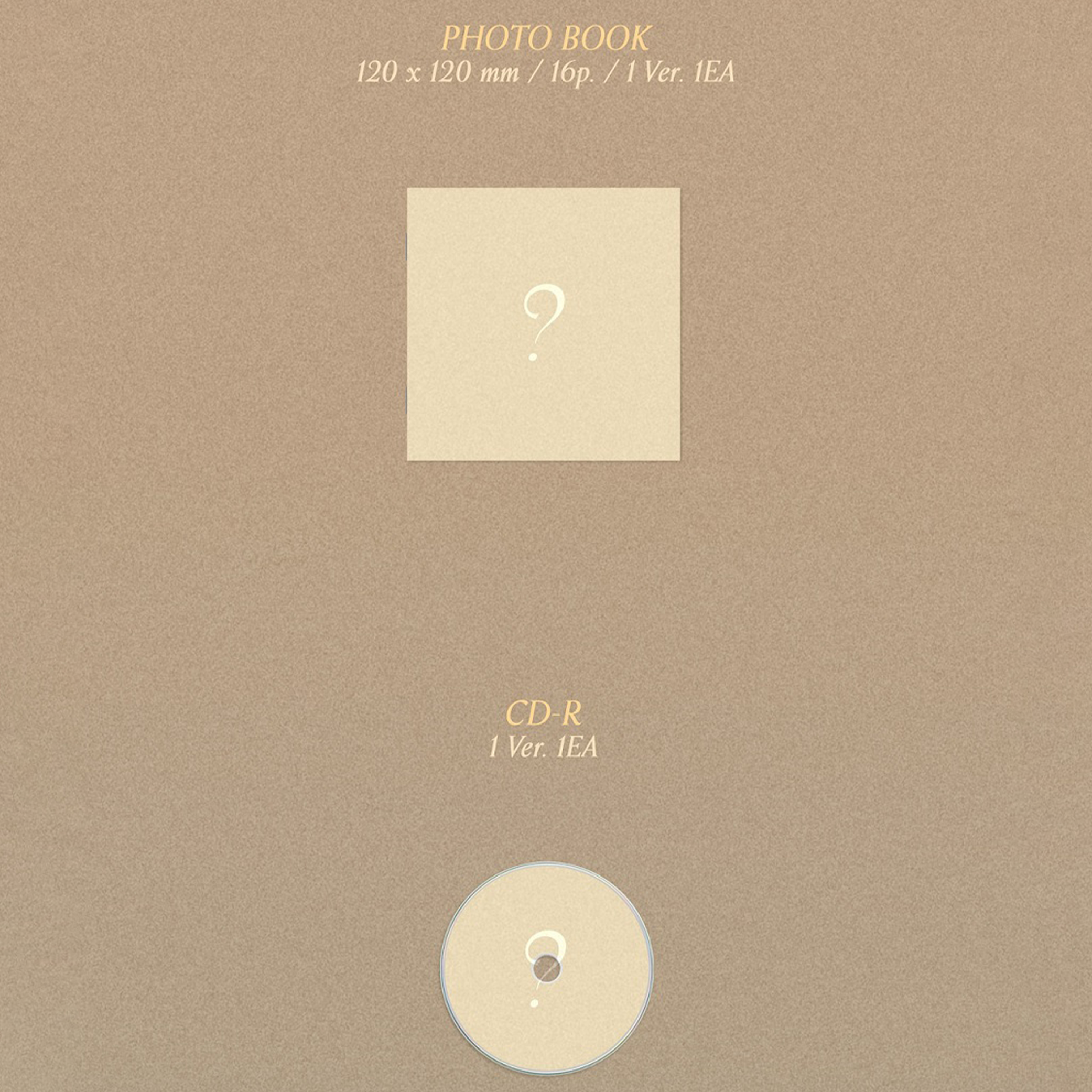 Kihyun Voyager 1st Single Album Jewel Case version photobook, CD-R