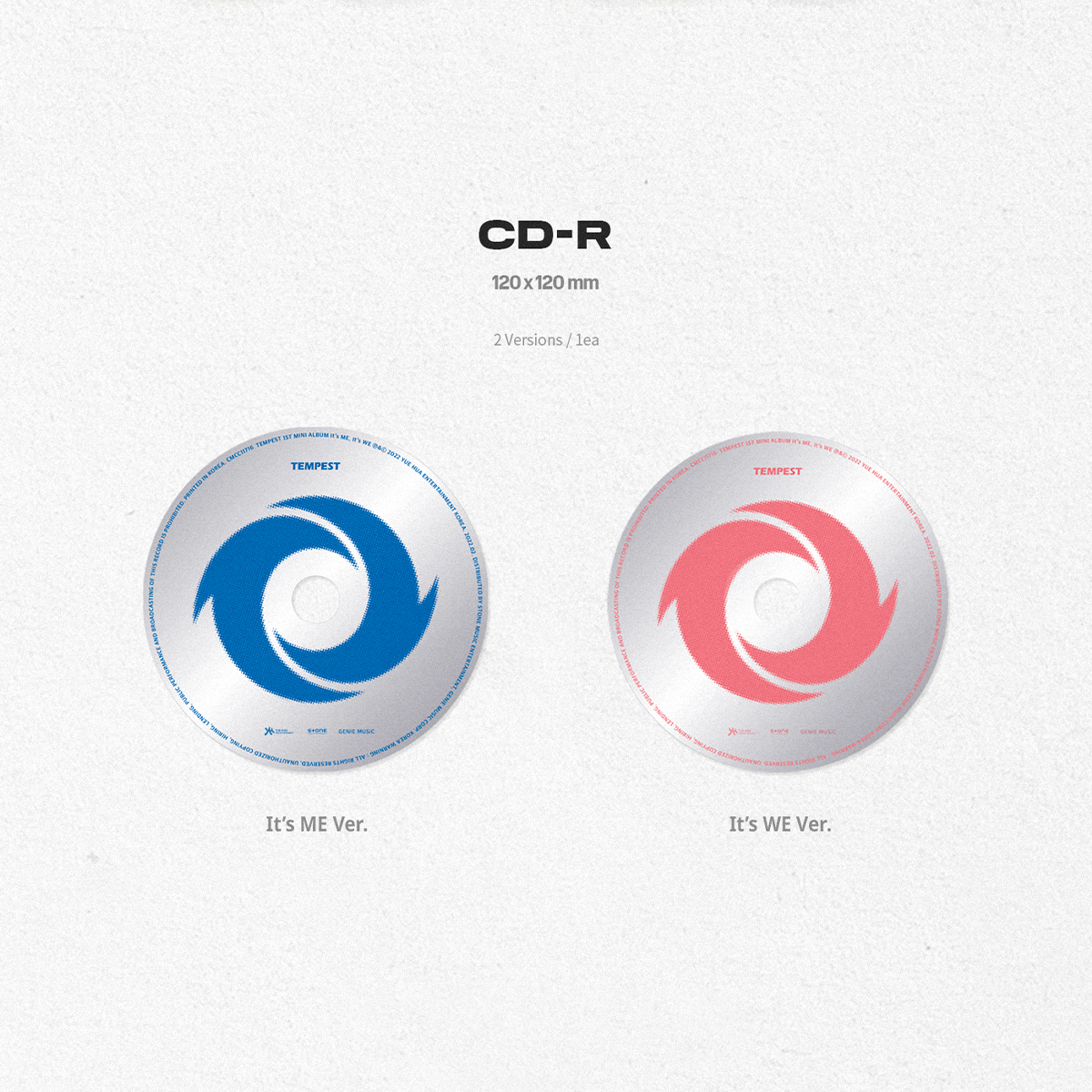 Tempest 1st Mini Album It's Me, It's We CD-R