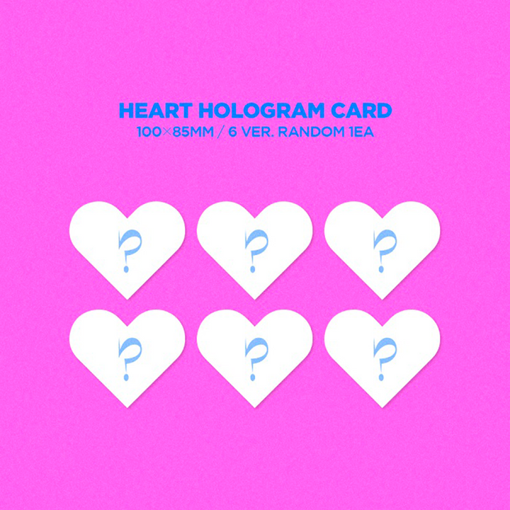 IVE Love Dive 2nd Single Album heart hologram card