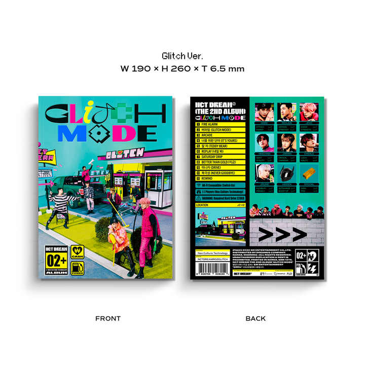 NCT Dream Glitch Mode 2nd Full Album Scratch version, Glitch version cover