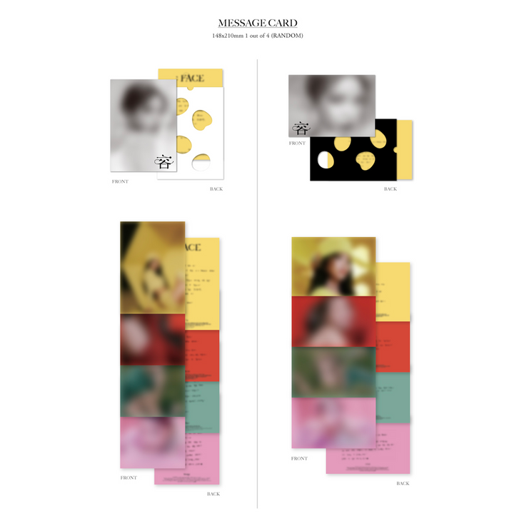 Solar Face 1st Mini Album Face version, Persona version message card