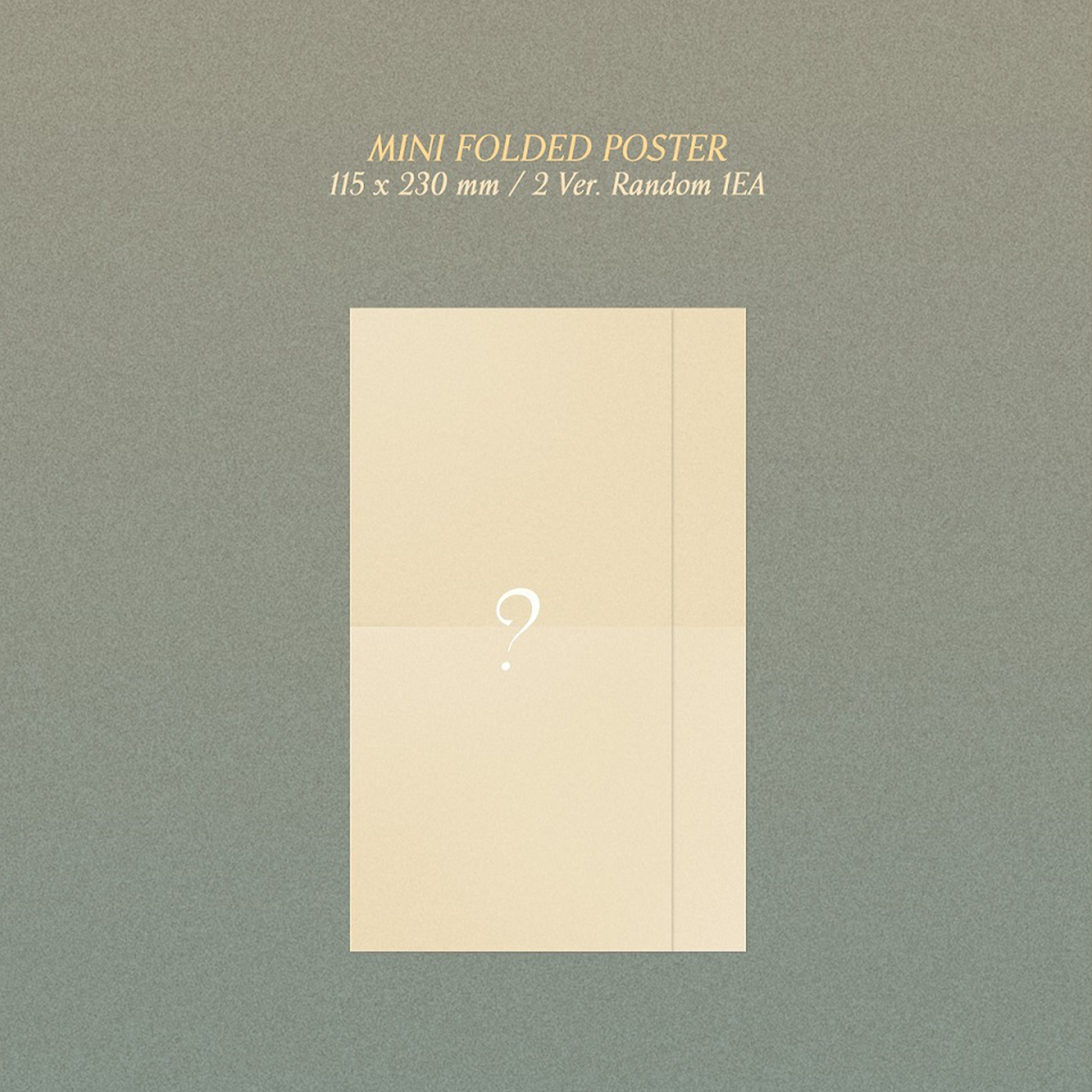 Kihyun Voyager 1st Single Album Jewel Case version mini folded poster
