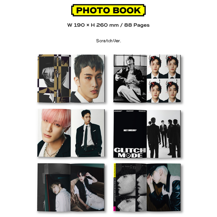 NCT Dream Glitch Mode 2nd Full Album Scratch version, Glitch version photobook