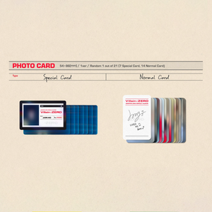 Drippin Villain: Zero 2nd Single A version, B version photocard