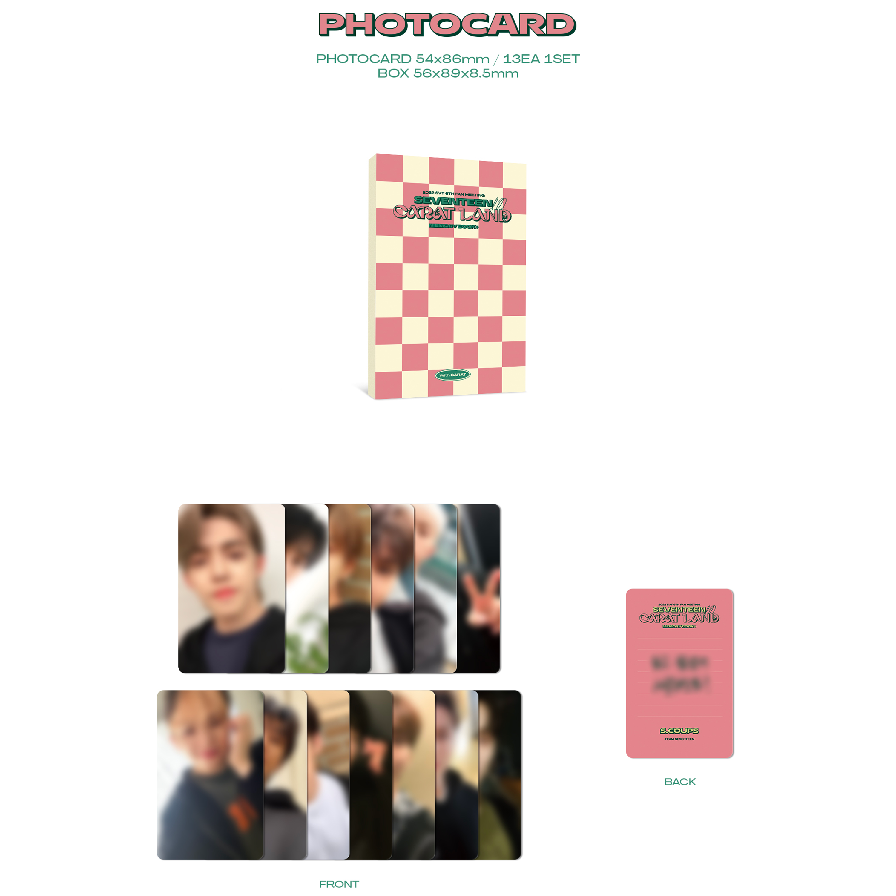 SEVENTEEN - 2022 SVT 6TH FAN MEETING (SEVENTEEN IN CARAT LAND) MEMORY BOOK + DIGITAL CODE - Stardust K-pop Shop