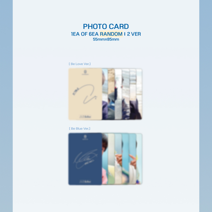 BTOB Be Together 3rd full album Be Love ver, Be Blue ver photocard