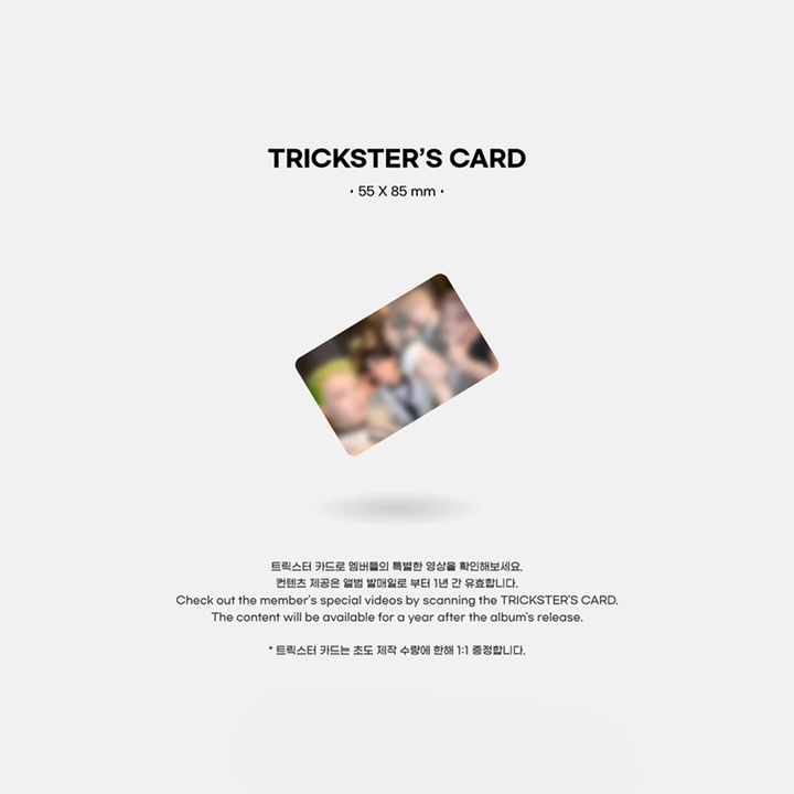 Oneus Trickster 7th Mini Album Digipack version trickster's card