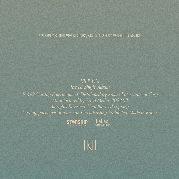 Kihyun Voyager 1st Single Album Jewel Case version