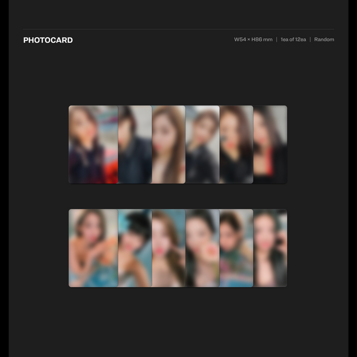 Le Sserafim Fearless 1st Mini Album Vol. 1 version, Vol. 2 version photocard