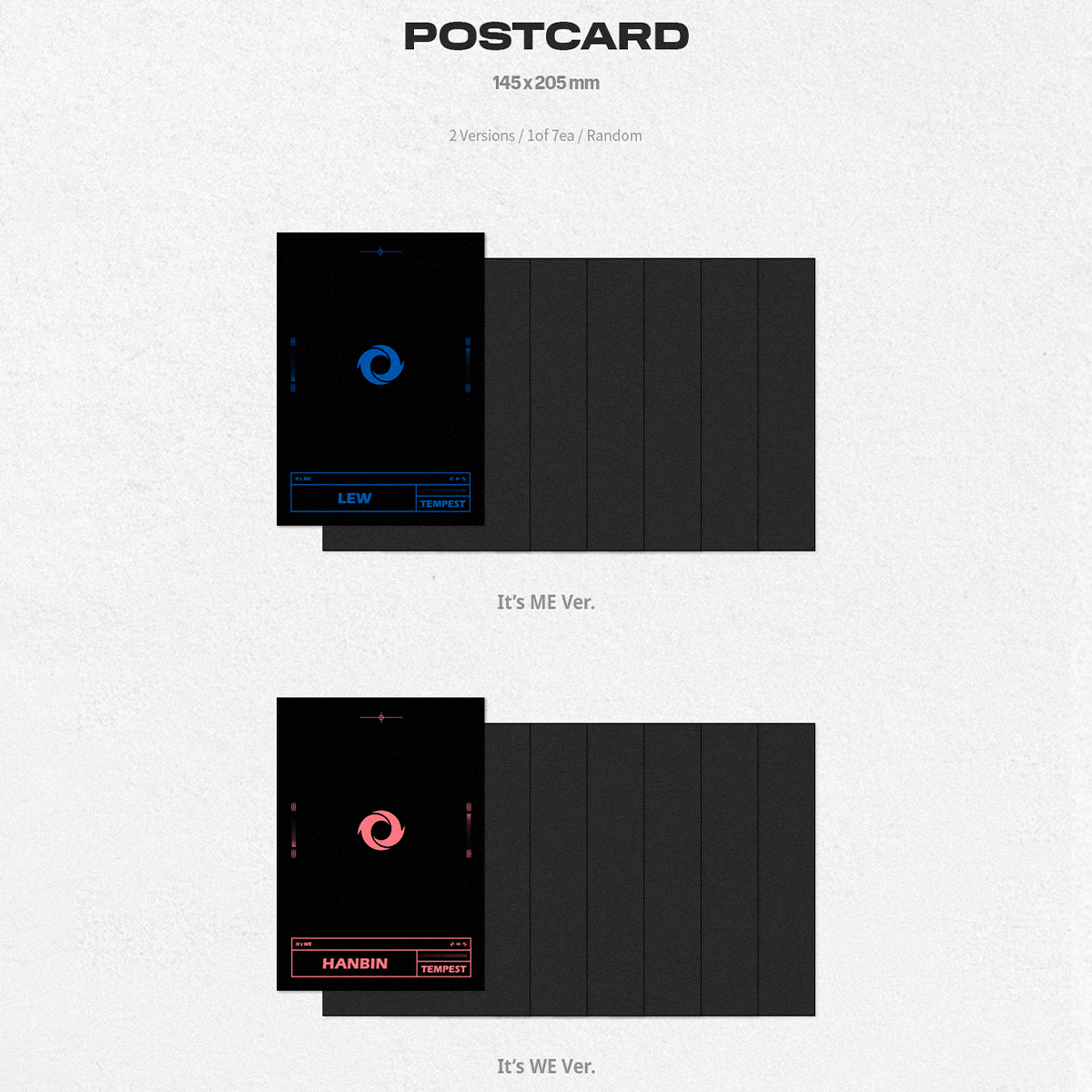 Tempest 1st Mini Album It's Me, It's We postcard