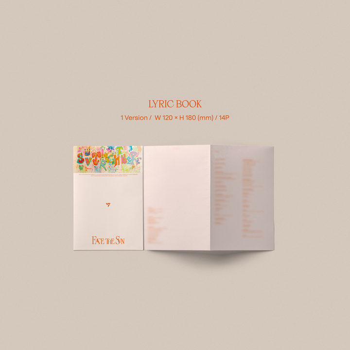 Seventeen Face The Sun 4th Album Carat version lyric book