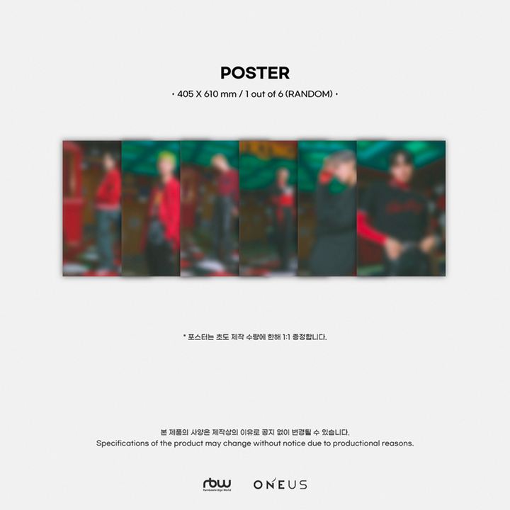 Oneus Trickster 7th Mini Album Digipack version poster