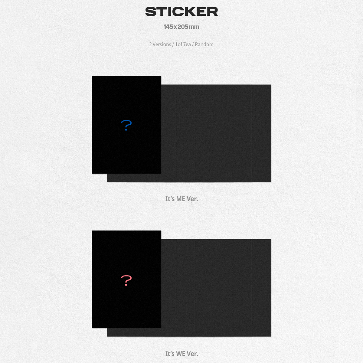 Tempest 1st Mini Album It's Me, It's We sticker