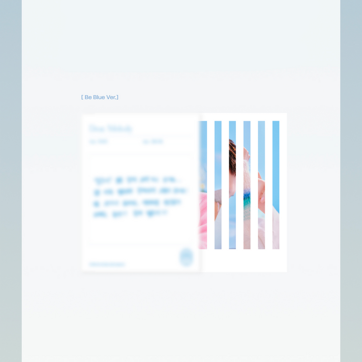 BTOB Be Together 3rd full album Be Love ver, Be Blue ver postcard