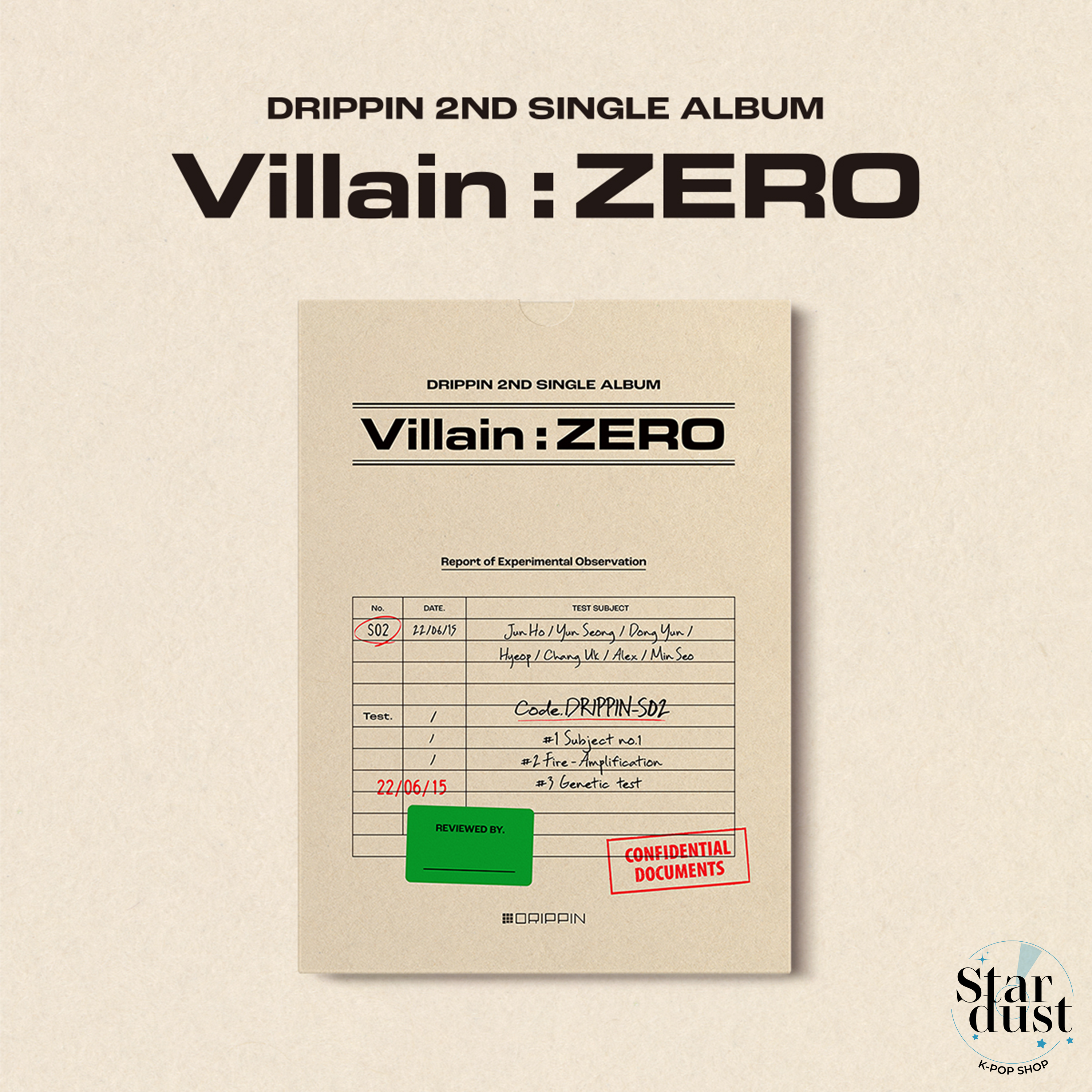 Drippin Villain: Zero 2nd Single B version cover