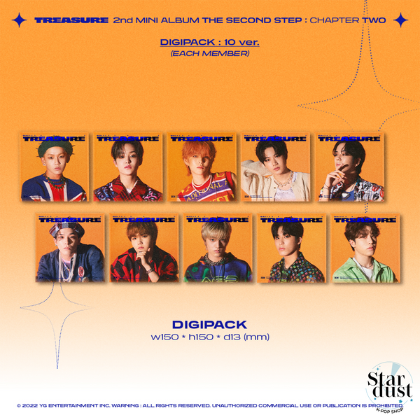 TREASURE - THE SECOND STEP: CHAPTER TWO [2nd Mini Album] Digipack Ver.