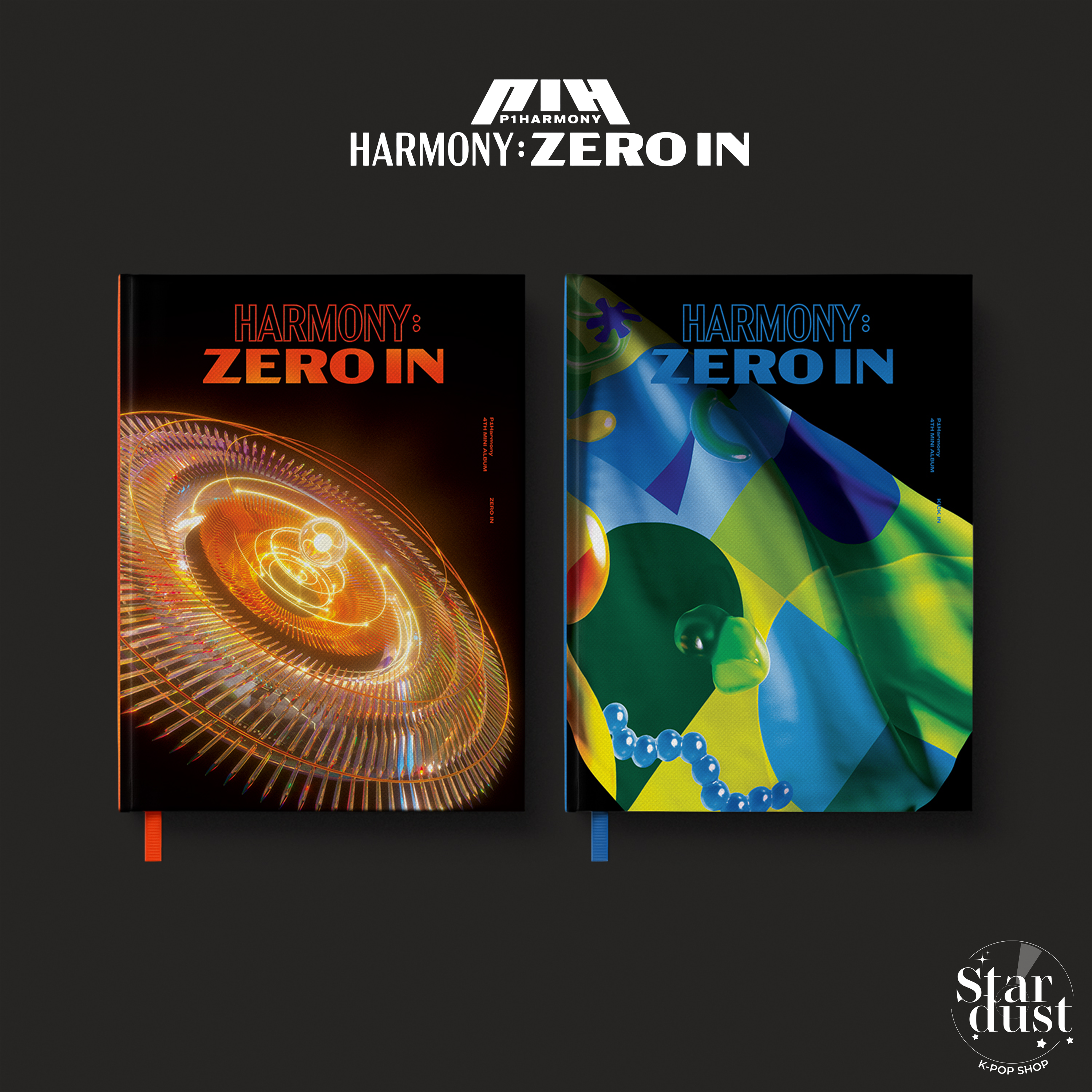 P1Harmony Harmony: Zero In 4th Mini Album Zero In version, Kick In version cover
