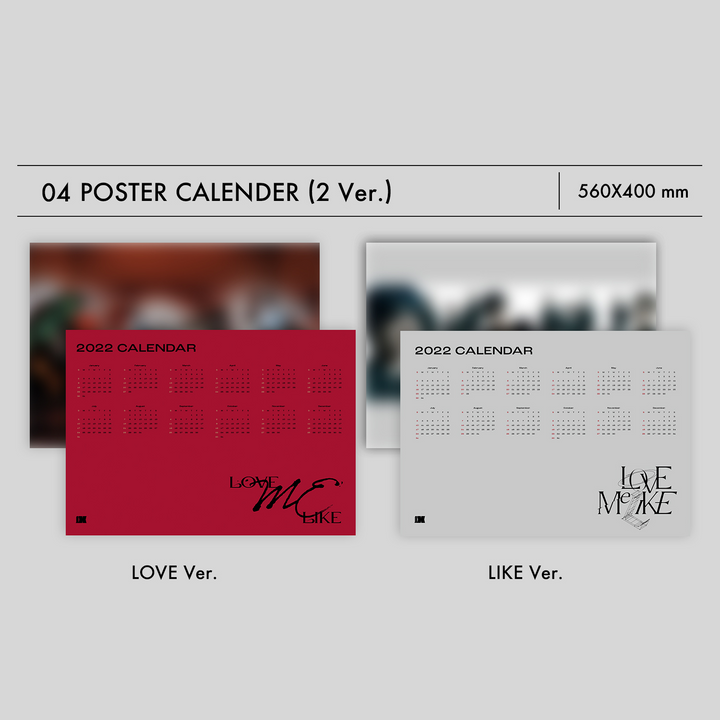 Omega X Love Me Like 2nd Mini Album poster calender