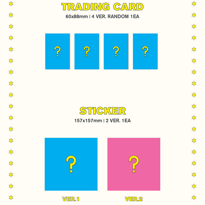 WJSN Super Yuppers 2nd Single Album pre-order benefits trading card, sticker